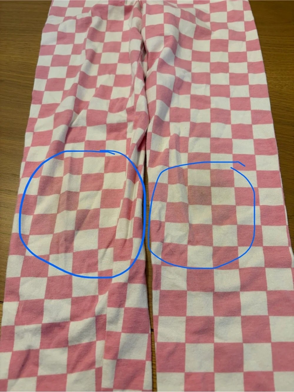 3 for $8 Kids Pink and White Checkered Leggings